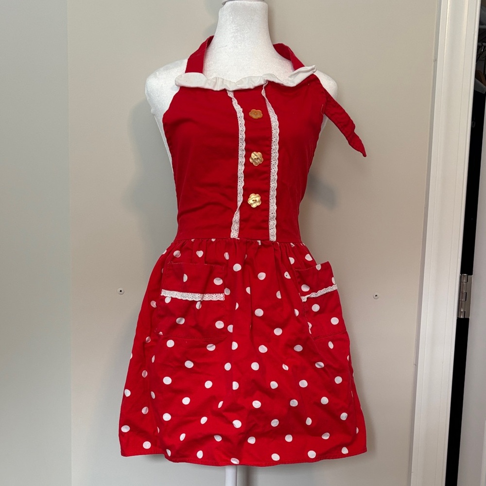 Disney Red Polka Dot Apron